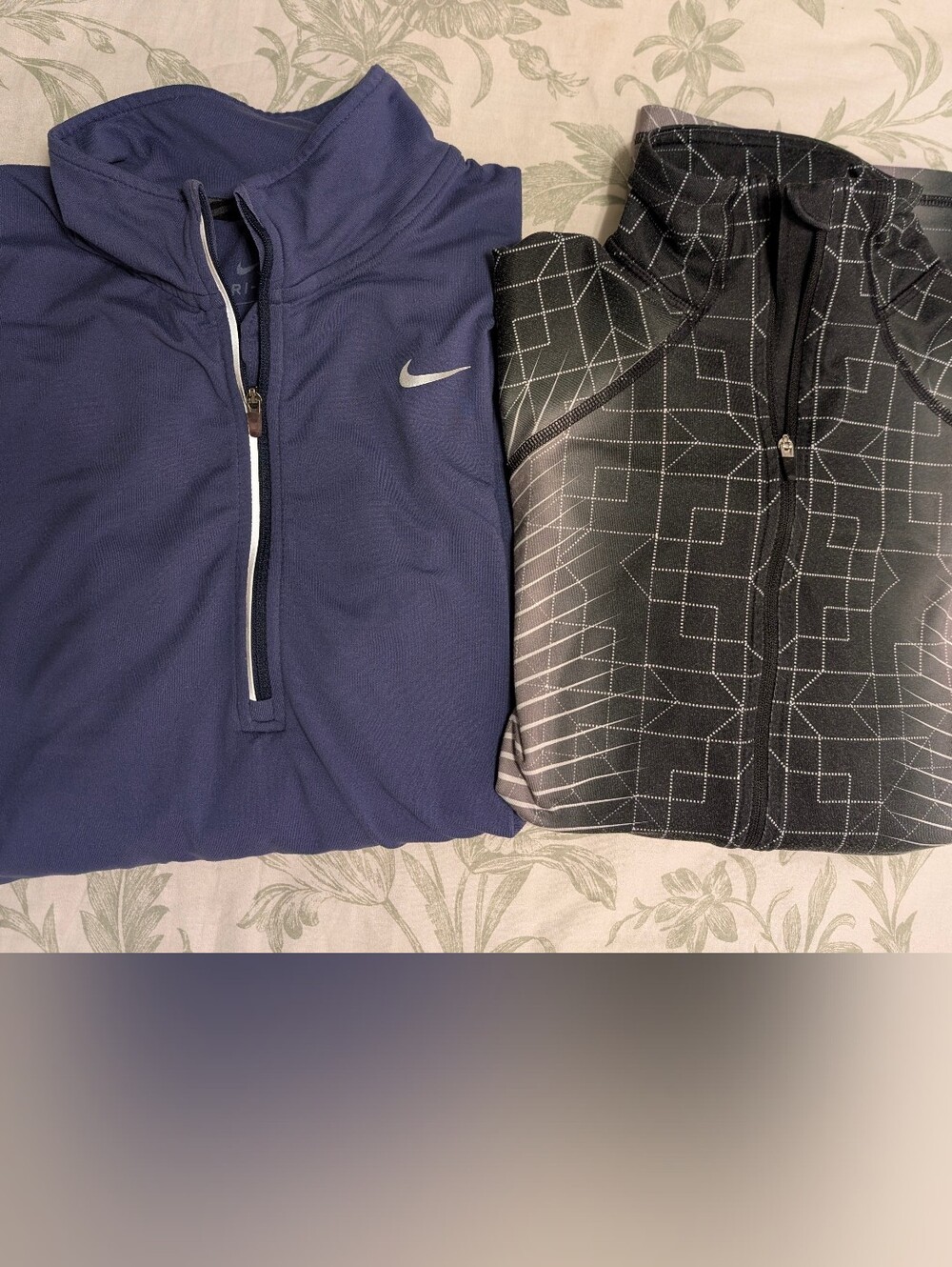 2 Women's Nike Dri-fit Half Zip Pullovers